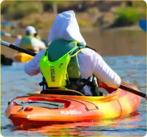 A kayaking workout