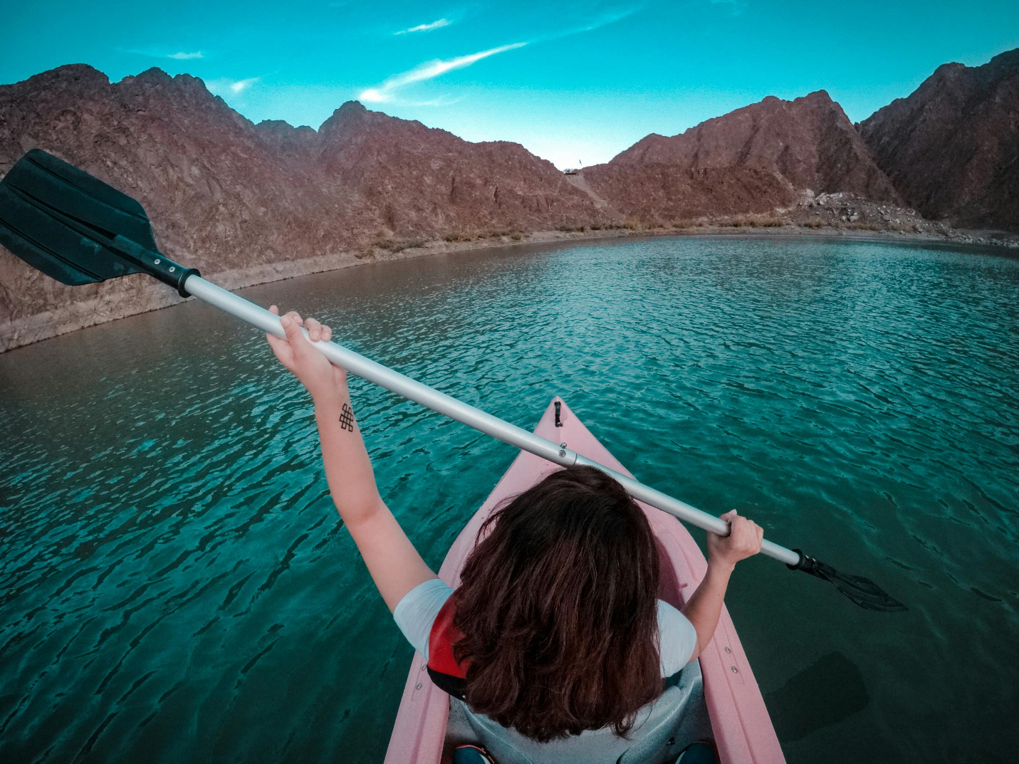 Woman Kayaking